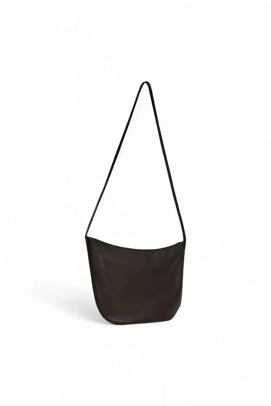 The Row Сумка EW Izzy Black из кожи Dark Brown - фото 2