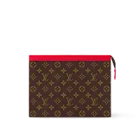 Louis Vuitton Клатч Pochette Voyage MM Red - фото 1