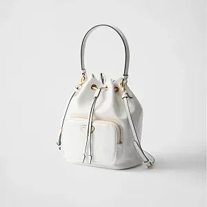 Prada Сумка Duet из лакированной кожи naplak White - фото 2