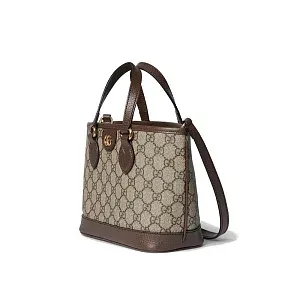 Gucci Сумка-тоут Ophidia Brown - фото 3