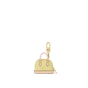 Louis Vuitton Аксессуар для сумки и брелок для ключей Micro Alma Vernis Yellow - фото 3