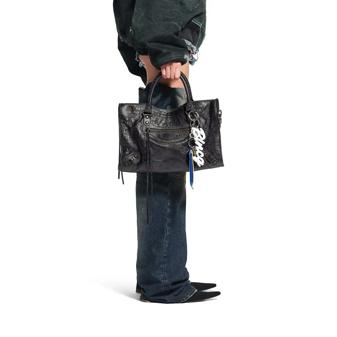 Balenciaga Сумка Le City среднего формата Black - фото 2