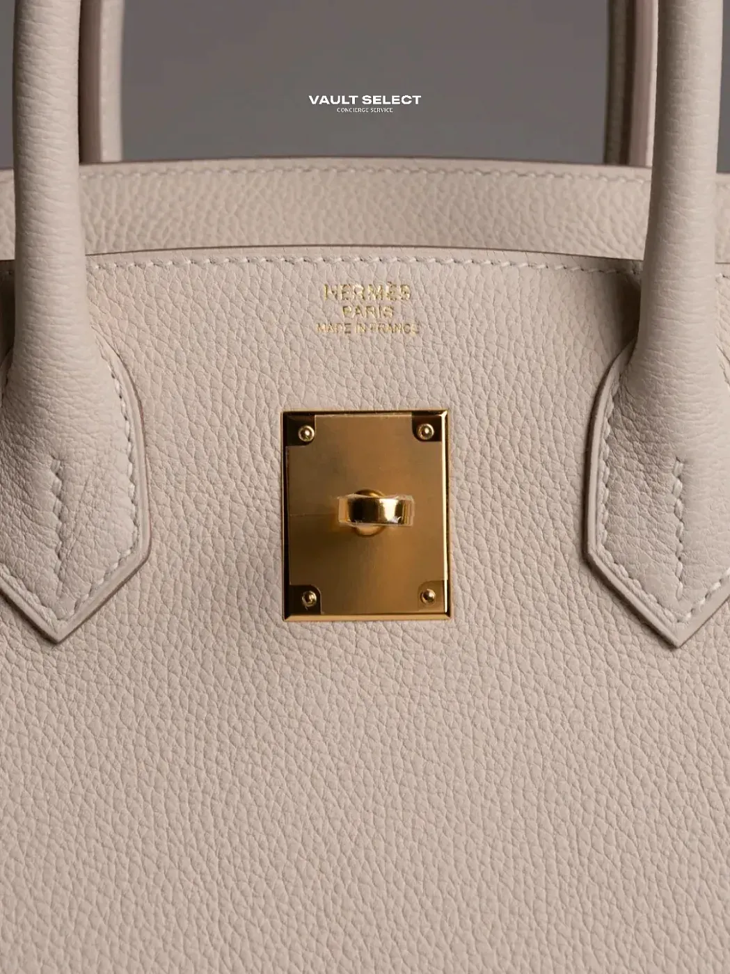 Hermès Сумка Birkin 30 Craie Togo Gold Hardware - фото 3