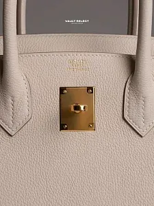Hermès Сумка Birkin 30 Craie Togo Gold Hardware - фото 3