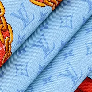 Louis Vuitton Платок-каре Flower And Straps 90 Blue - фото 4