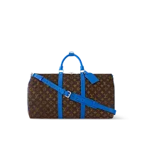 Louis Vuitton Сумка Keepall 50 с плечевым ремнем Blue - фото 1