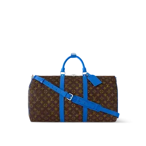 Louis Vuitton Сумка Keepall 50 с плечевым ремнем Blue - фото 1