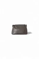 The Row Клатч Bourse Clutch Dark Brown из кожи Taupe - фото 1