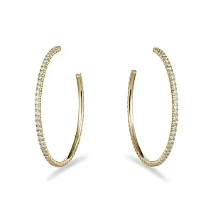 Cartier Серьги Etincelle de hoop earrings, large model, paved - фото 1