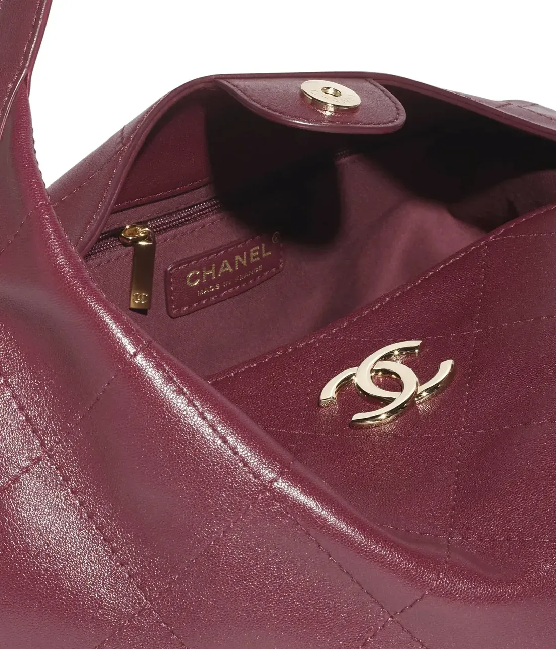 Chanel Сумка Maxi Sac Hobo Dark Burgundy - фото 5