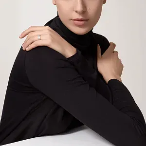 Cartier Обручальное кольцо с 1 бриллиантом C de Men 5 мм Platinum - фото 3