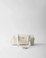 Prada Кожаная сумка среднего размера с верхней ручкой и замком White - фото 1