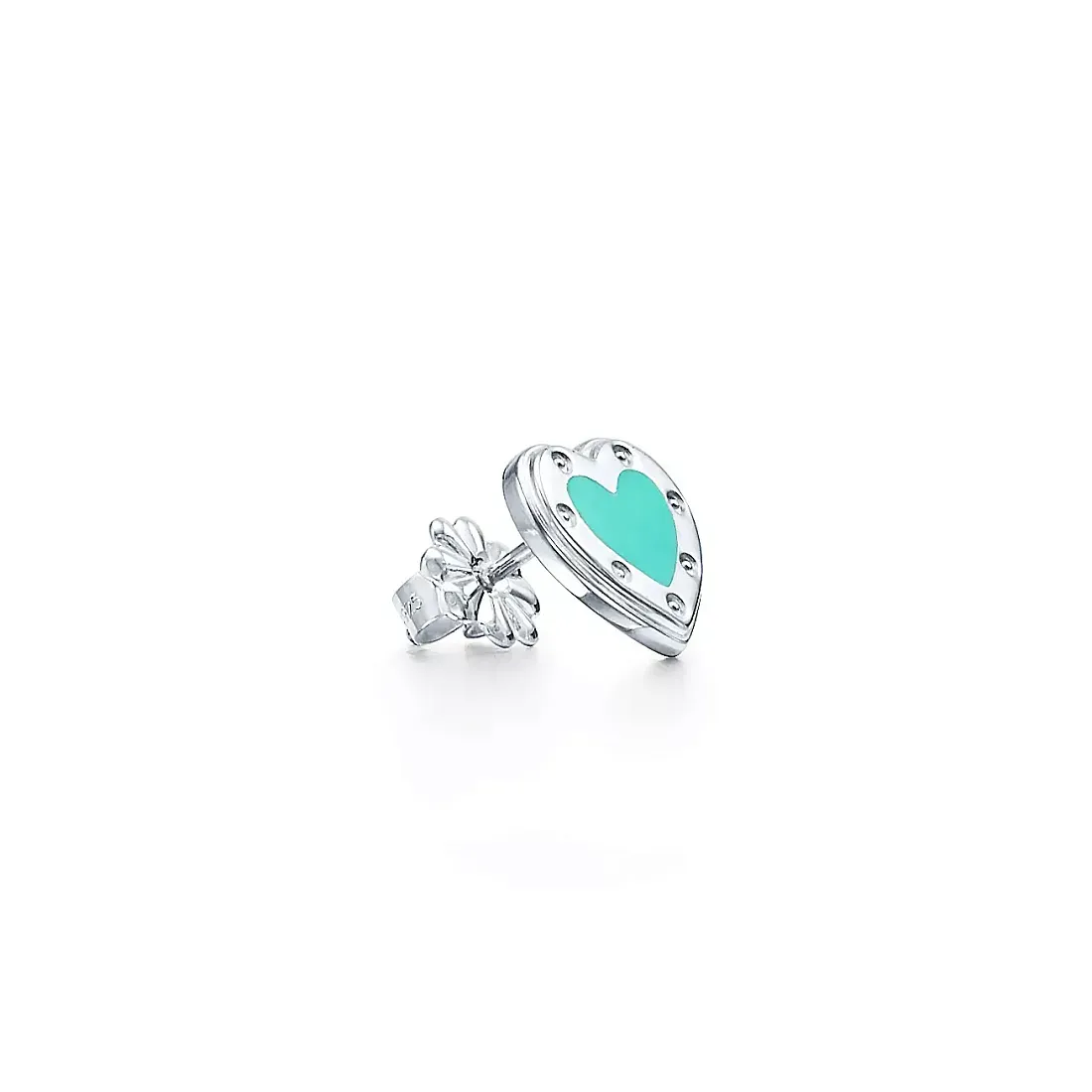 Tiffany & Co. Серьги Love Blue Heart Mini Earrings in Silver - фото 2