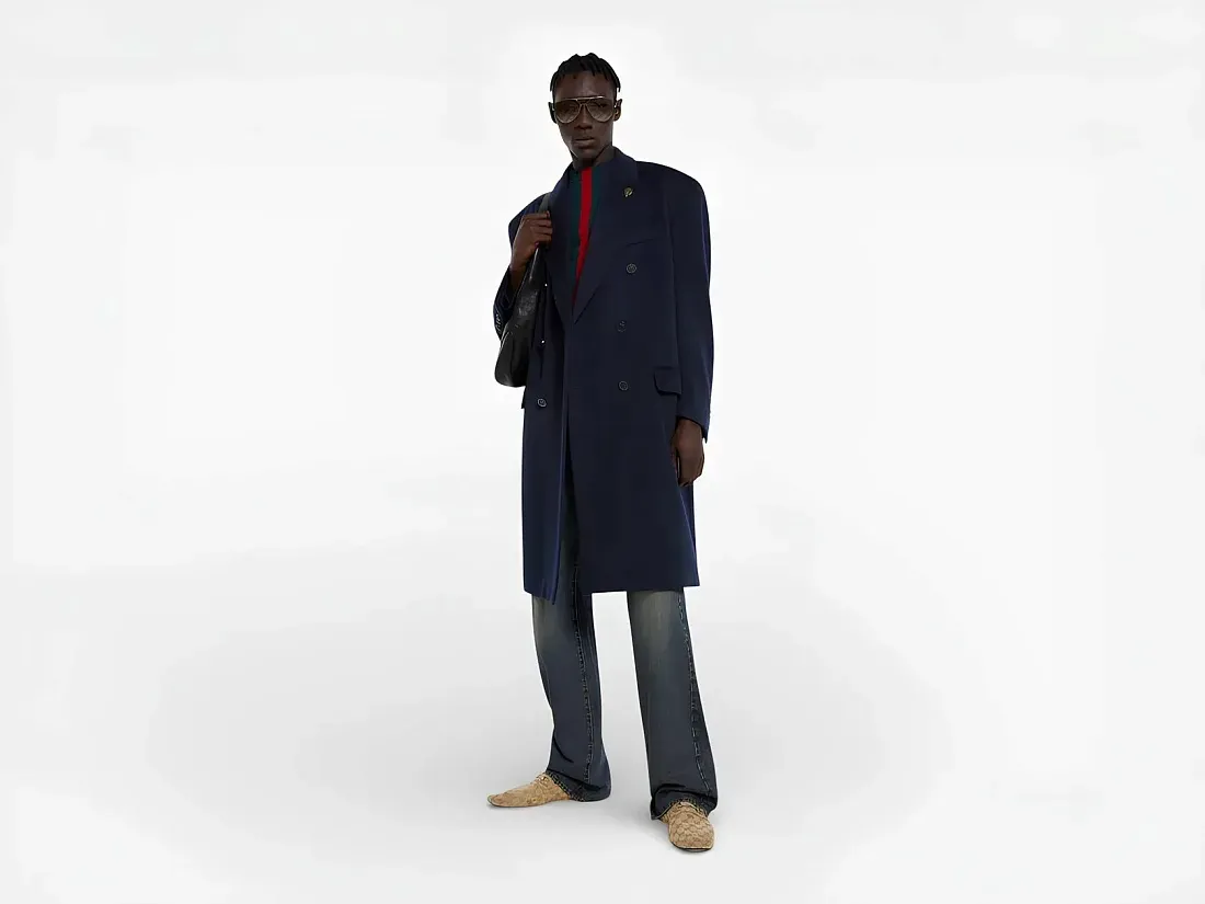 Gucci Пальто La Famiglia Dark Blue - фото 2