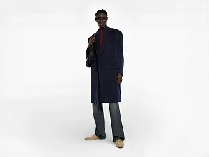 Gucci Пальто La Famiglia Dark Blue - фото 2