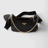 Prada Сумка Re-Edition 2005 из кожи Black - фото 1