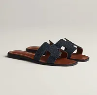 Hermès Сандалии Oran Raw Blue - фото 1