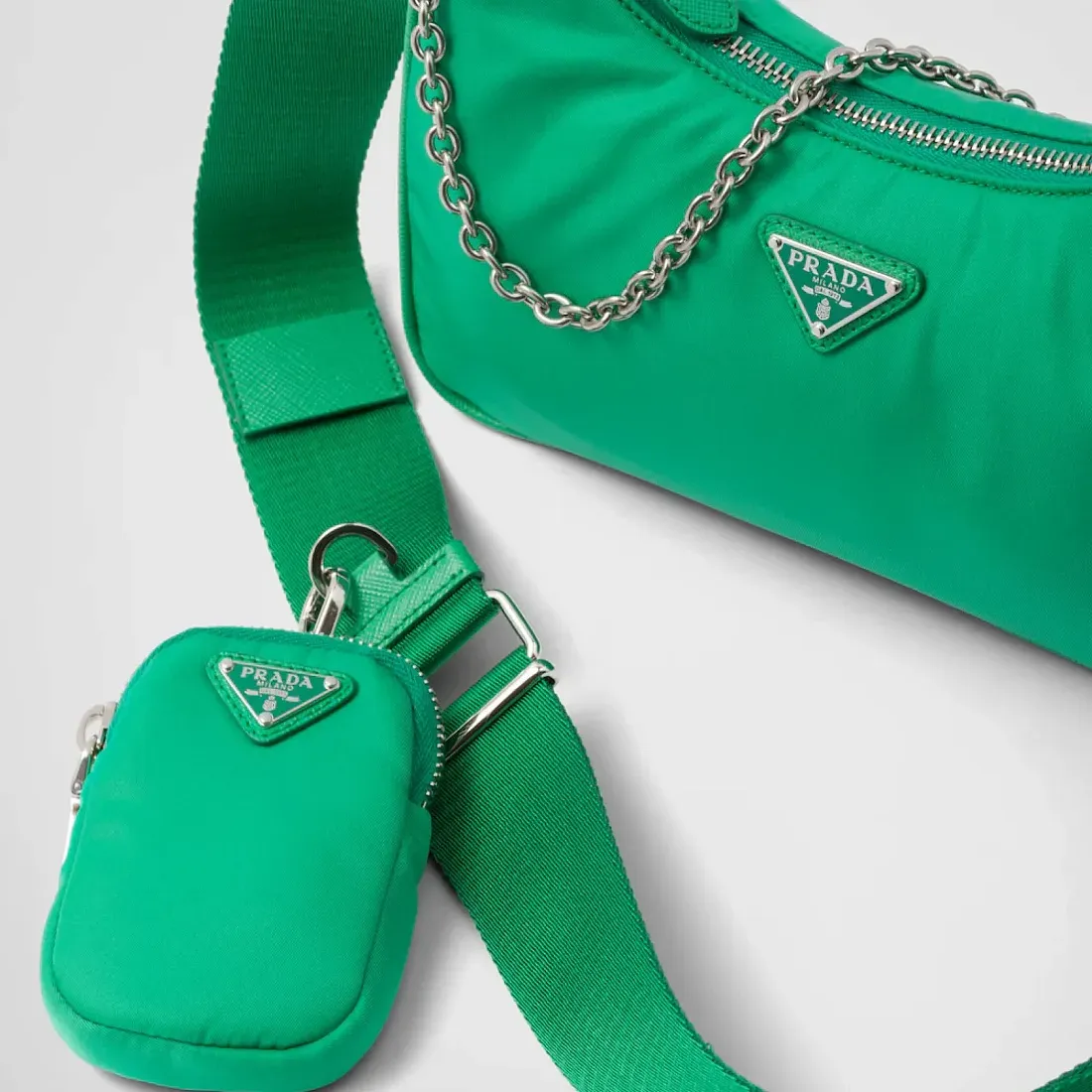 Prada Сумка Re-Edition 2005 из Re-Nylon Mint Green - фото 5