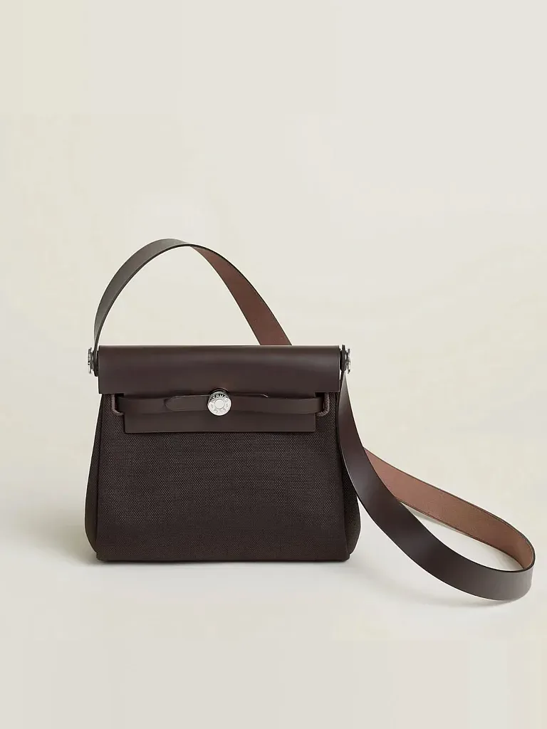 Сумка Hermes Herbag Zip 20 Ebene Militaire Hunter Palladium Hardware - фото 1
