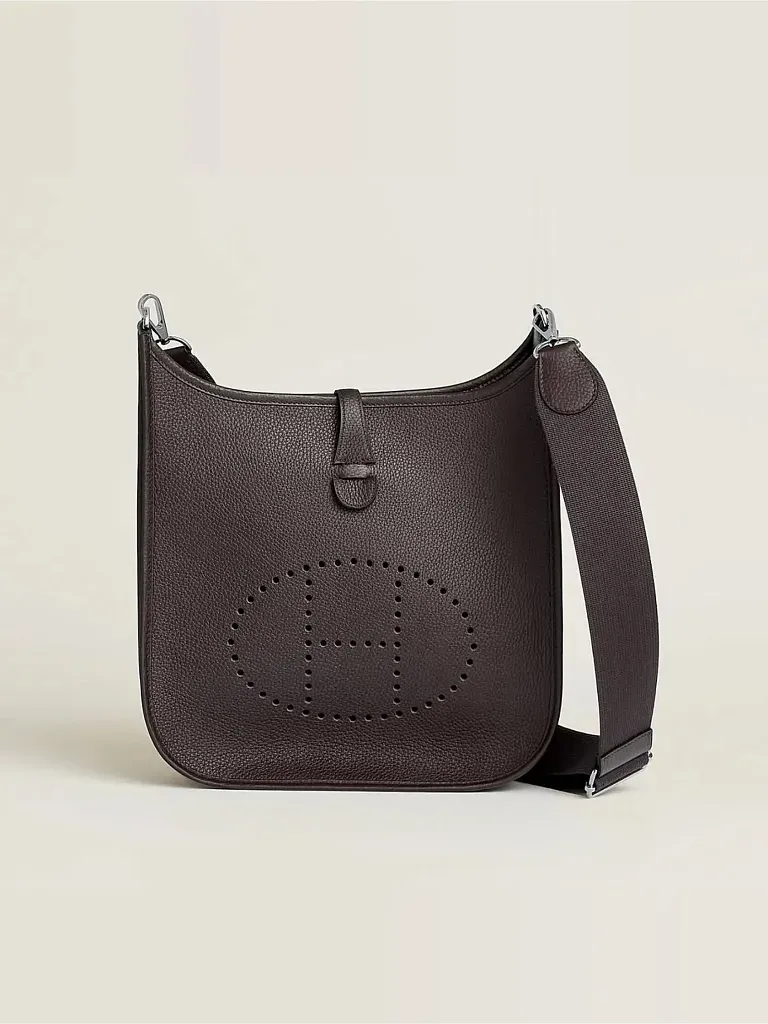 Сумка Hermes Evelyne 29 Macassar Clemence Palladium Hardware - фото 1