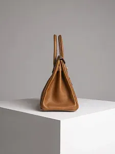 Hermès Сумка Birkin 30 Fauve Barenia Faubourg Gold Hardware - фото 6