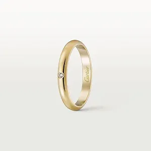 Cartier Обручальное кольцо с 1 бриллиантом 1895 2,6 мм Yellow Gold - фото 3