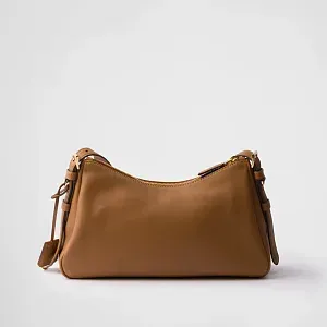 Prada Сумка на плечо Aimee Medium из кожи Caramel - фото 5