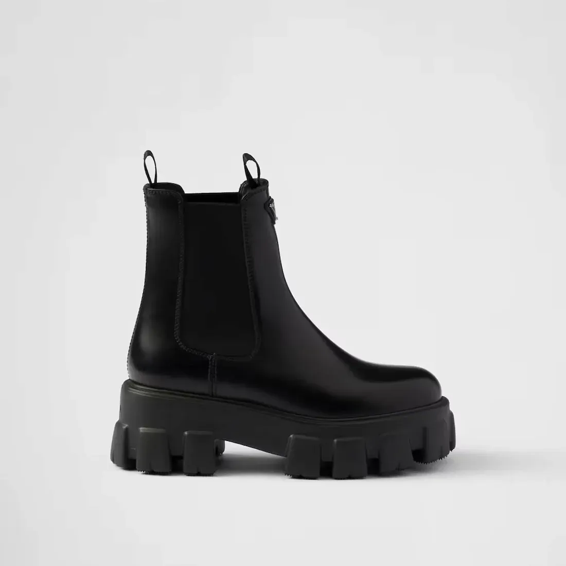 Prada Ботинки Chelsea Monolith из матовой кожи - фото 3