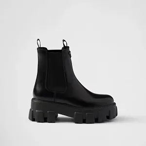 Prada Ботинки Chelsea Monolith из матовой кожи - фото 3