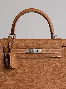 Hermès Сумка Kelly 25 Gold Togo Palladium Hardware - фото 3