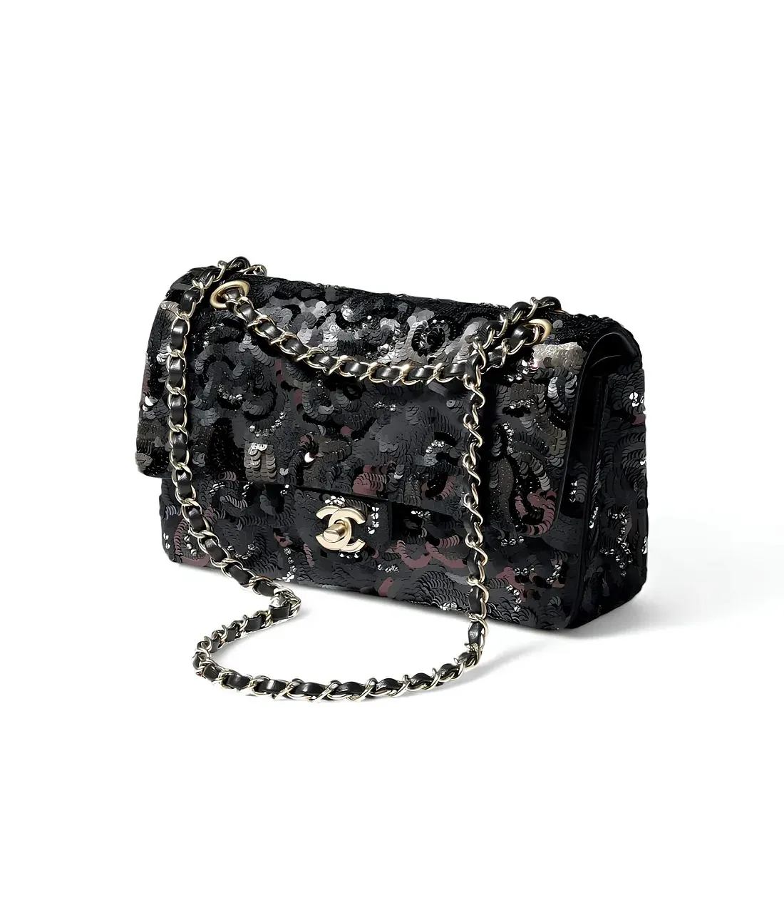 Chanel Классическая сумка 11.12 Black, Dark Gray and Burgundy - фото 2