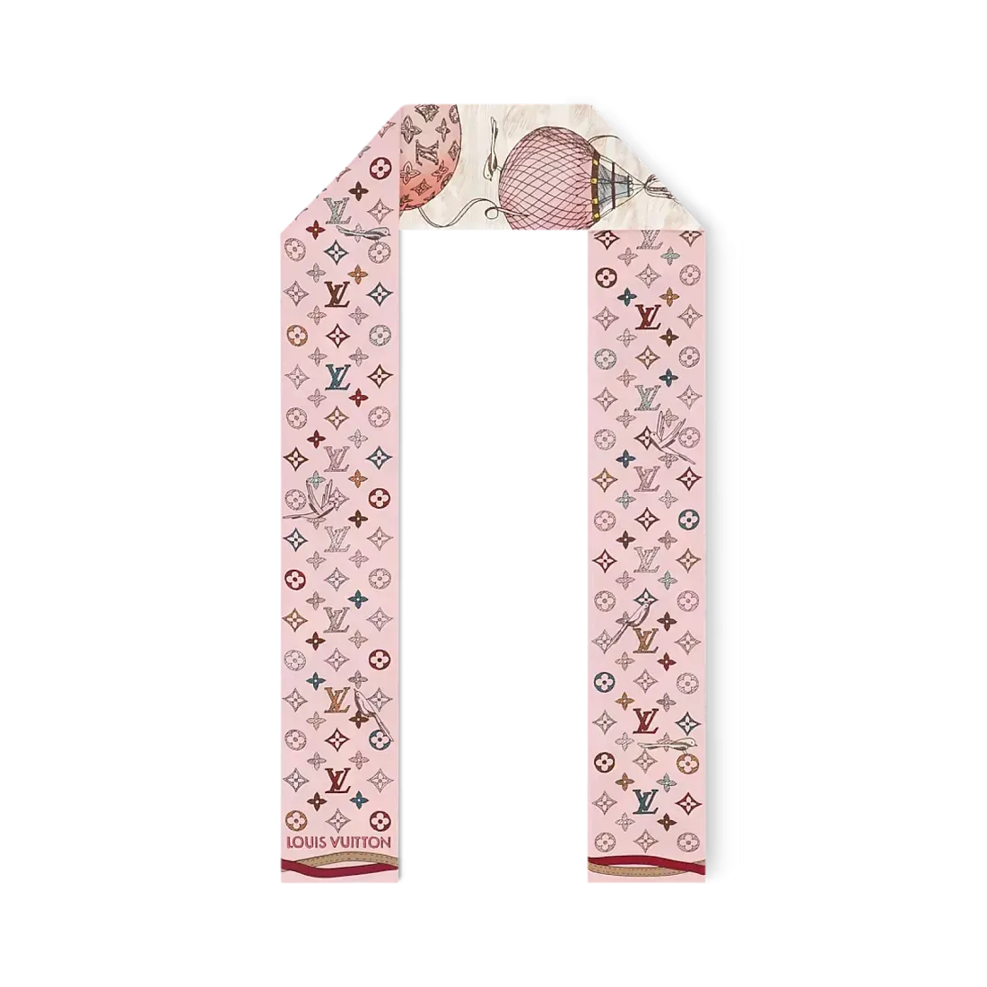 Louis Vuitton Шелковая лента Up And Away Rose Clair - фото 4