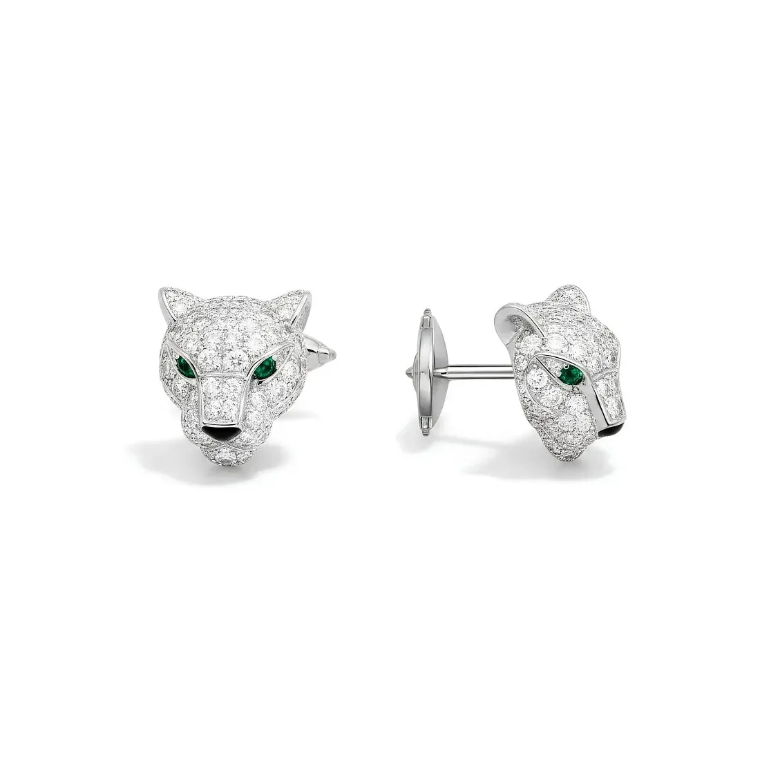 Cartier Серьги Panthere de stud earrings, paved - фото 3