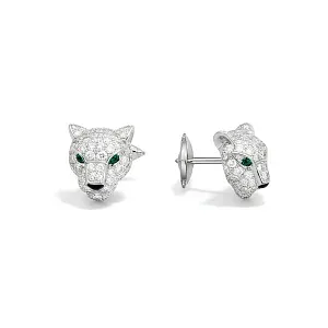 Cartier Серьги Panthere de stud earrings, paved - фото 3
