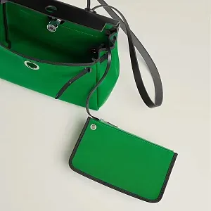 Hermès Сумка Herbag Zip 31 Bambou Noir Officier Hunter Palladium Hardware - фото 3