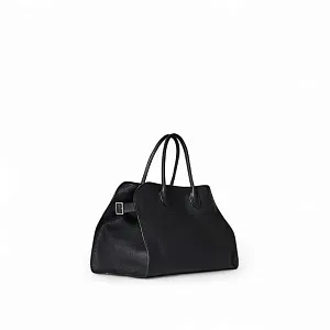 The Row Сумка Soft Margaux 15 из кожи Black - фото 3