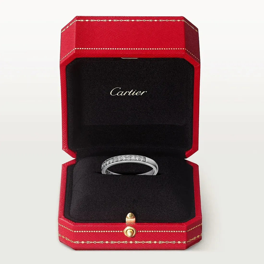 Cartier Обручальное кольцо с бриллиантовым паве 1895 2,6 мм - фото 4