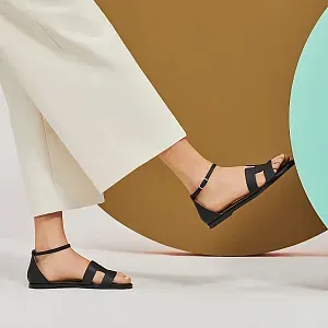 Hermès Сандалии Santorini Black - фото 2