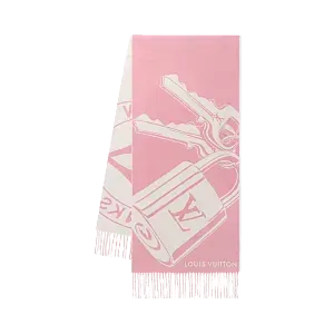 Louis Vuitton Шарф Lock And Keys Light Pink - фото 1