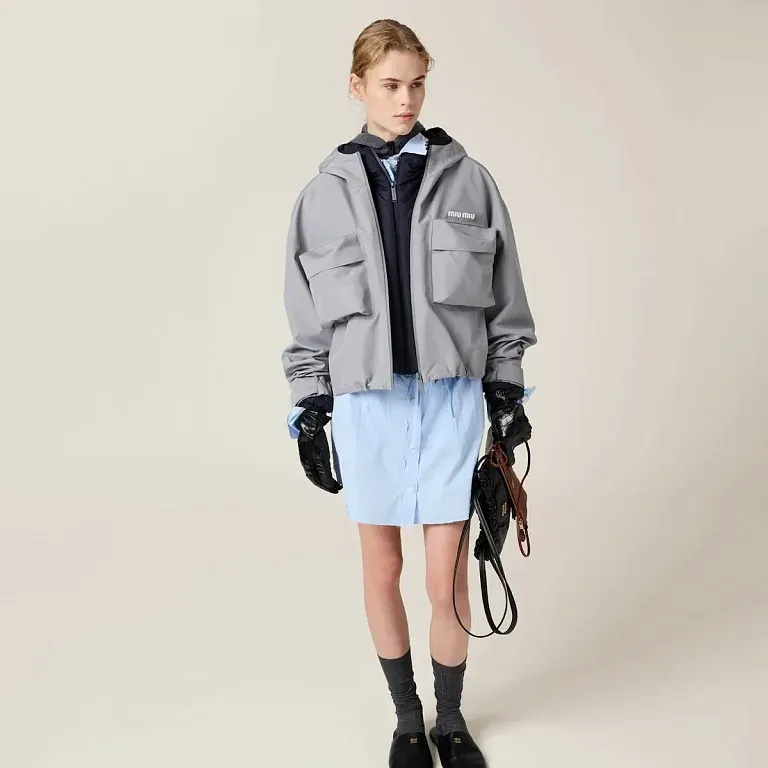 Куртка Miu Miu Steel Grey - фото 2