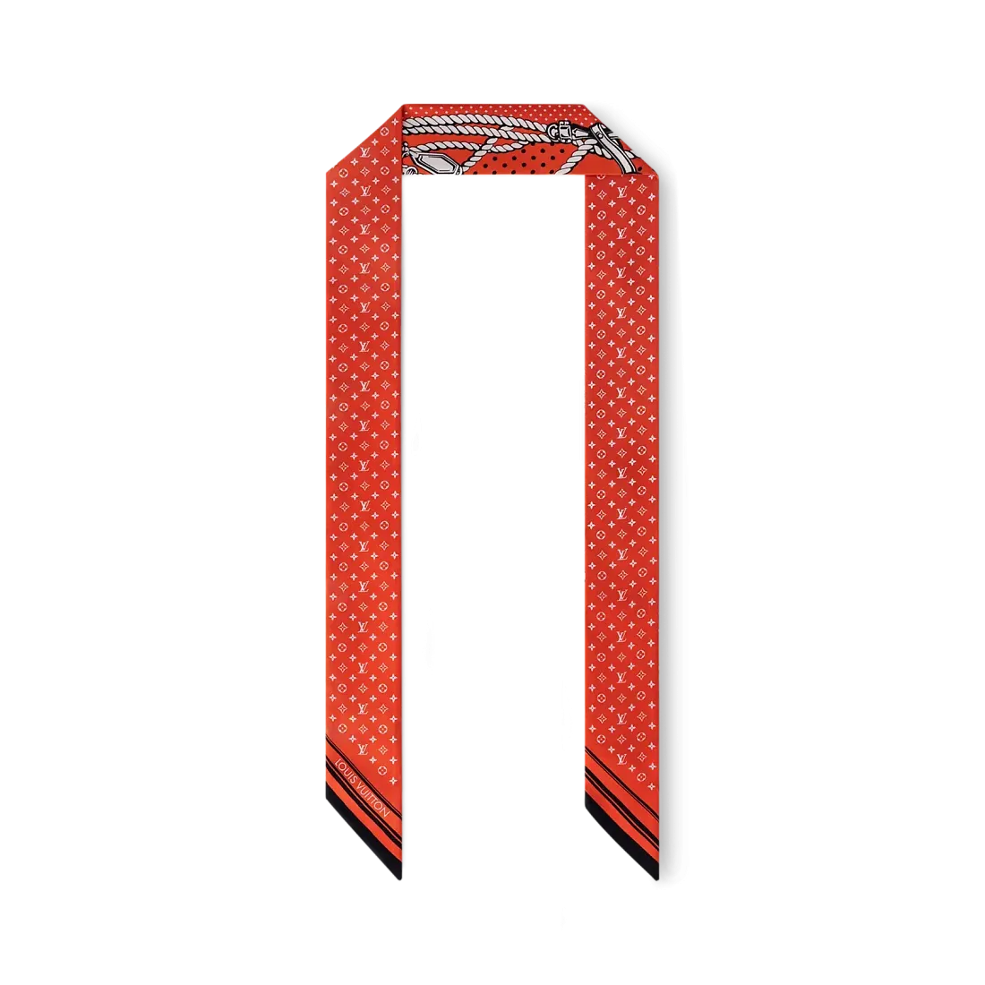 Louis Vuitton Шелковая лента Sailor Bandana BB Vermillon - фото 3