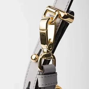 Prada Маленькая кожаная сумка через плечо Arque Granite Gray - фото 8