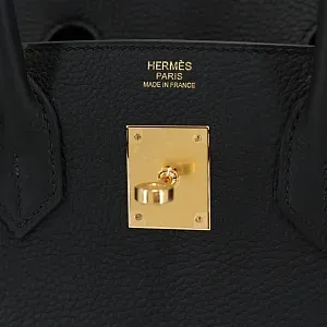 Hermès Сумка Birkin 35 Black Togo Gold Hardware - фото 5