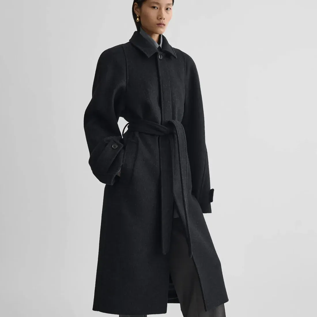 Phoebe Philo Пальто с округлыми плечами - фото 4