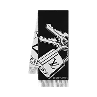 Louis Vuitton Шарф Lock And Keys Black - фото 1