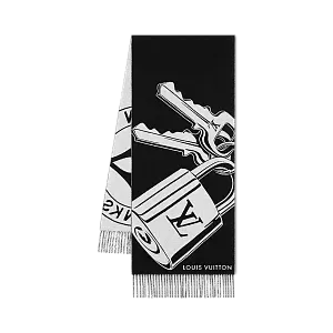 Louis Vuitton Шарф Lock And Keys Black - фото 1