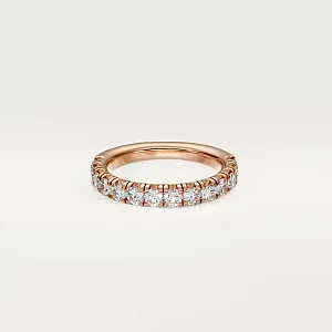 Cartier Обручальное кольцо с бриллиантовым паве Etincelle de 3,5 мм Rose Gold - фото 1