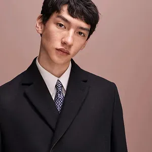 Hermès Галстук Cheval en Coeur Marine / Gris - фото 2
