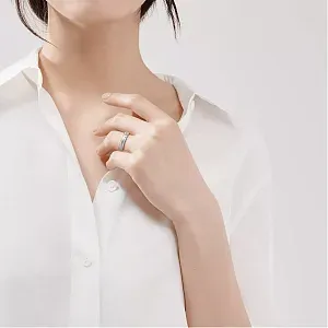 Tiffany & Co. Кольцо T Narrow Diamond Pave Ring White Gold - фото 2