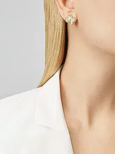 Van Cleef & Arpels Серьги Vintage Alhambra Yellow Gold - фото 2